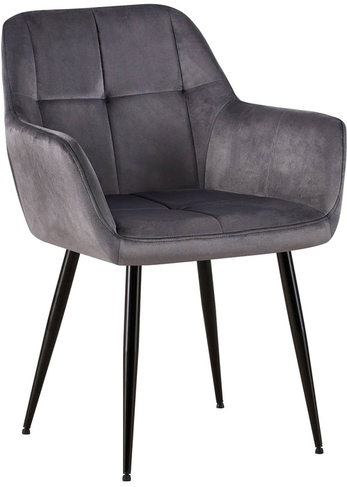 Emia_etkezoszek_sotetszurke_barsony_huzat_fekete_fem_lab_Deluzzo