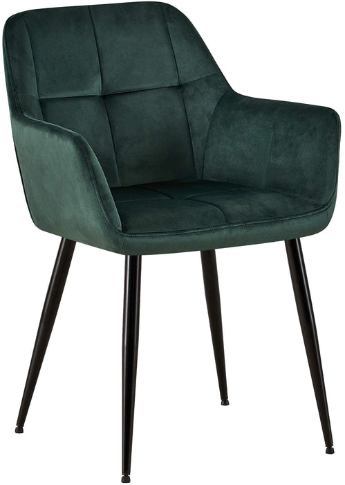 Emia_etkezoszek_zold_barsony_huzat_fekete_fem_lab_Deluzzo