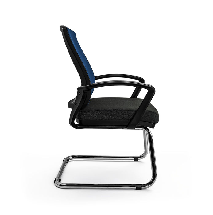 Enna szövet tárgyalószék szánkótalppal - kék