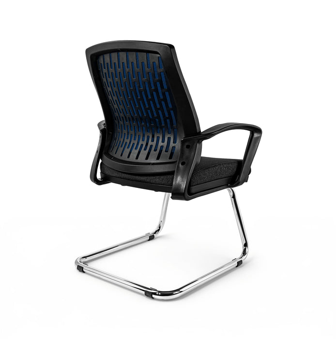 Enna szövet tárgyalószék szánkótalppal - kék