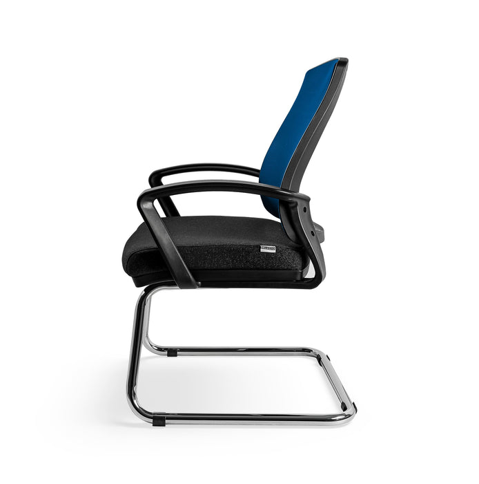 Enna szövet tárgyalószék szánkótalppal - kék