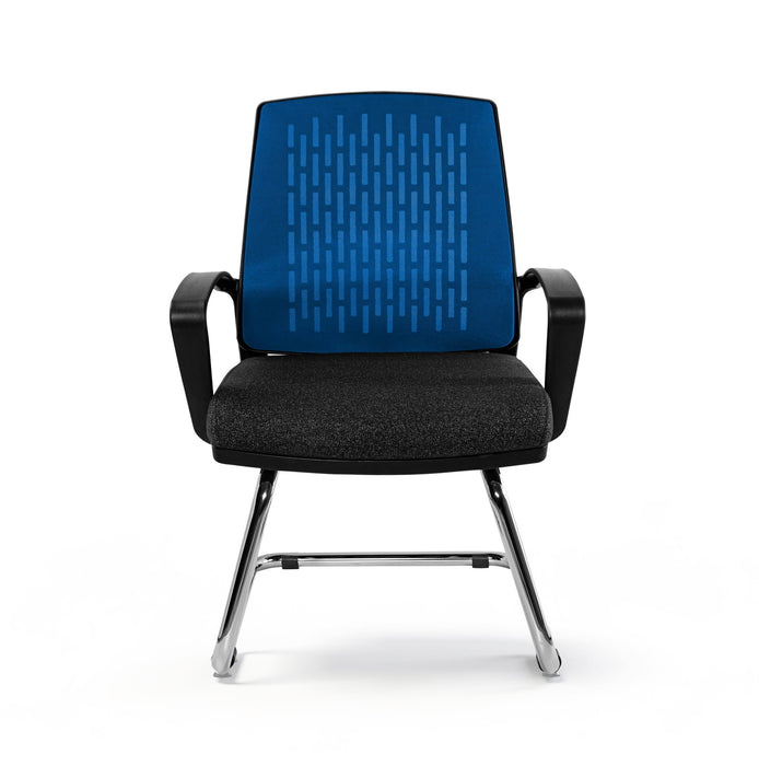 Enna szövet tárgyalószék szánkótalppal - kék