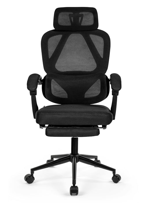 Gander ergonomikus hálós irodai szék lábtartóval