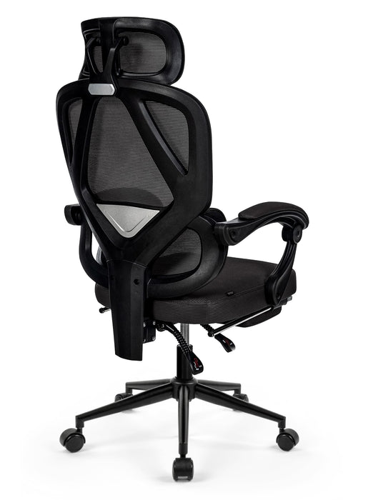 Gander ergonomikus hálós irodai szék lábtartóval