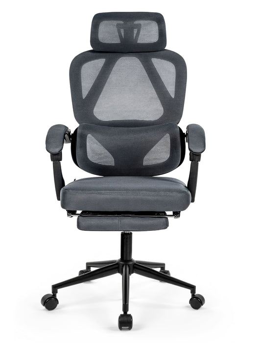 Gander ergonomikus hálós irodai szék lábtartóval