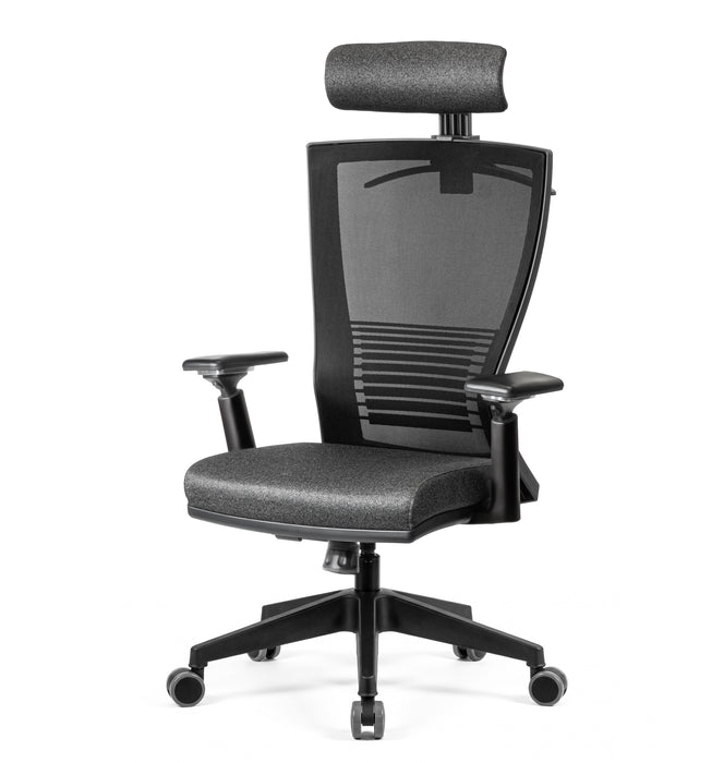 Hector ergonomikus magas háttámlás irodaszék vállfával, 3D kartámasz, 140kg