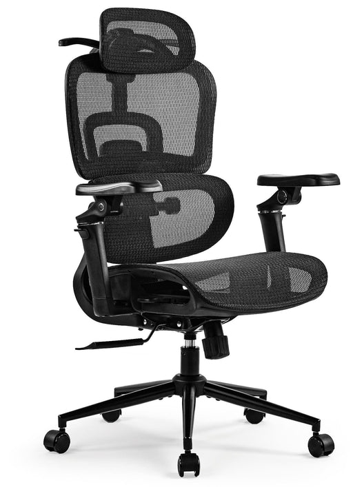 Jenson_ergonomikus_fekete_mesh_fekete_fem_csillagtalp_Deluzzo