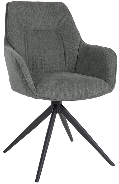 Jules_forgo_etkezoszek_szurke_szovet _huzattal_fekete_fem_lab_Deluzzo