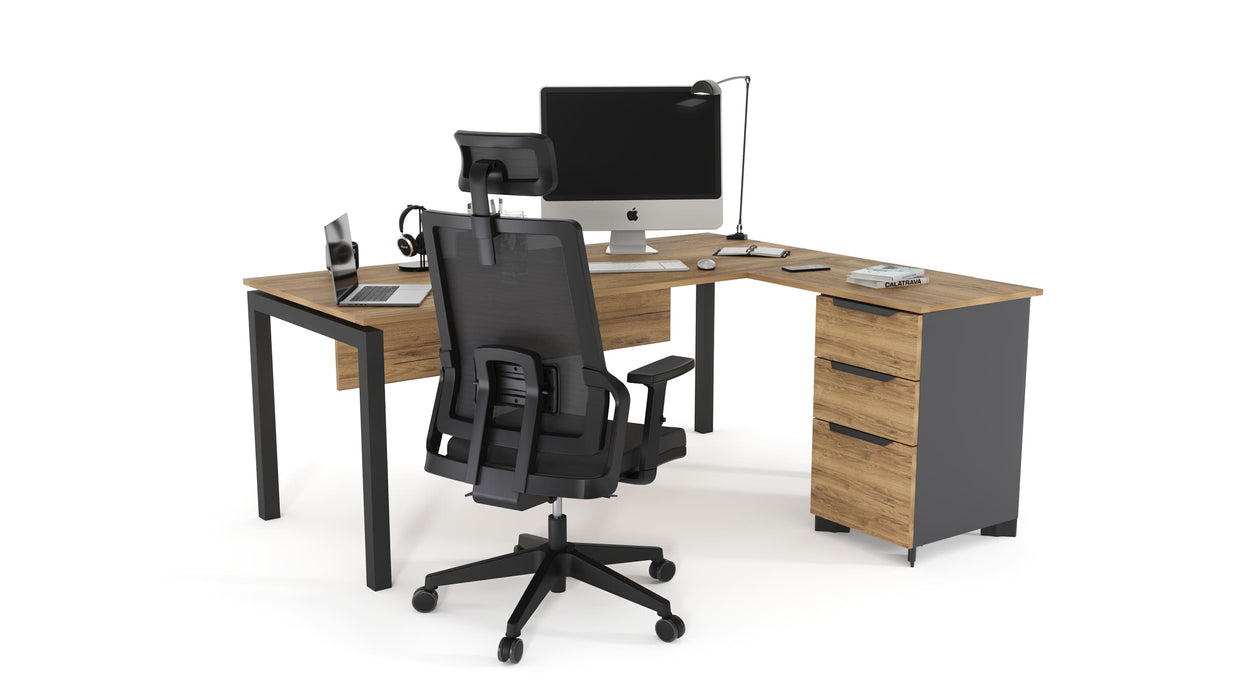 Gera L-alakú íróasztal