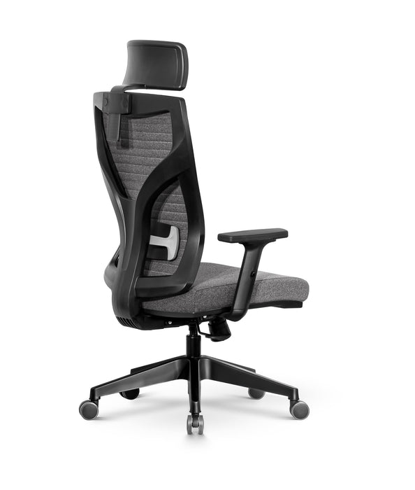 Lion ergonomikus szövet irodai forgószék állítható deréktámasz, emelhető fejtámla, 2D kartámasz