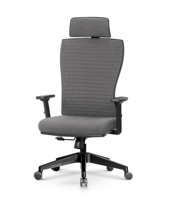 Lion ergonomikus szövet irodai forgószék állítható deréktámasz, emelhető fejtámla, 2D kartámasz