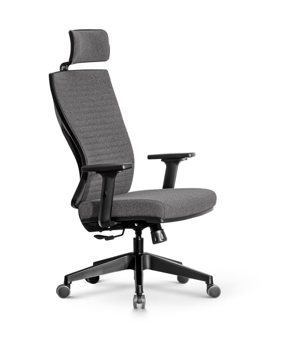 Lion ergonomikus szövet irodai forgószék állítható deréktámasz, emelhető fejtámla, 2D kartámasz