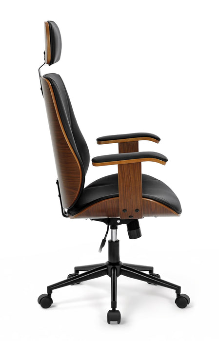 Lugo hajlított fa műbőr irodai szék