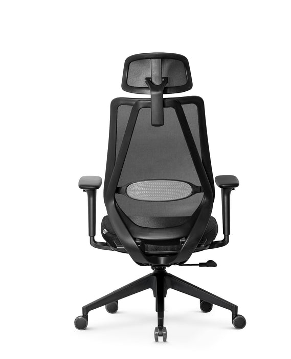 Marvini ergonomikus irodai forgószék állítható deréktámasszal, fejtámasszal, 3D Air mesh hálós - fekete