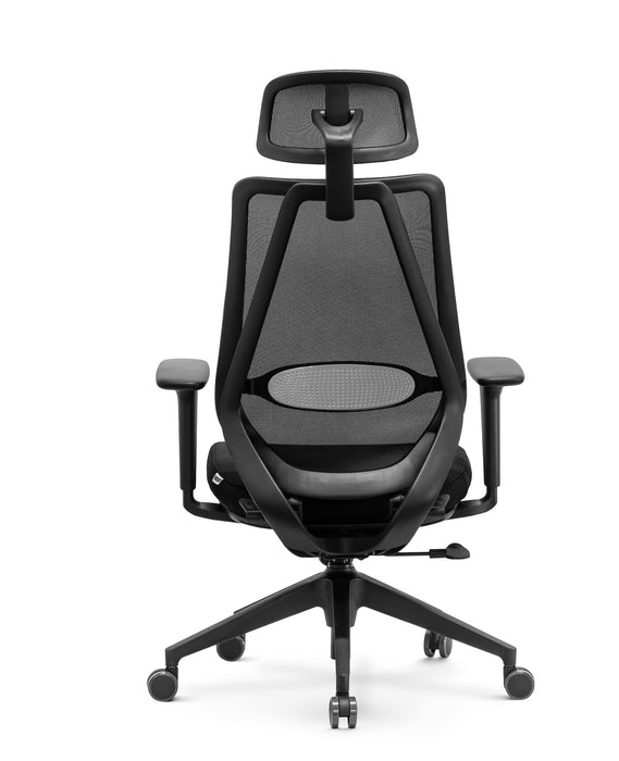 Marvini ergonomikus irodai forgószék állítható deréktámasszal, fejtámasszal, 3D Air mesh hálós - fekete