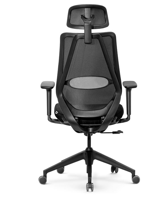 Marvini ergonomikus irodai forgószék állítható deréktámasszal, fejtámasszal, 3D Air mesh hálós - fekete