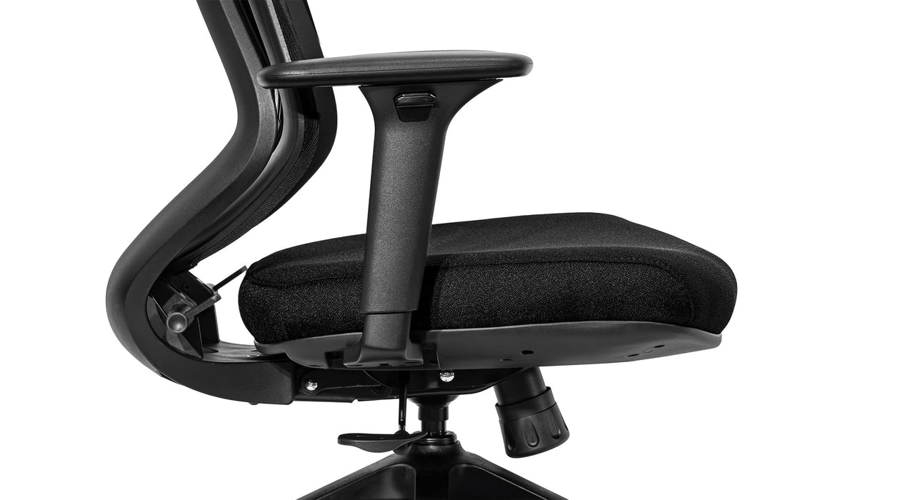 Marvini ergonomikus irodai forgószék állítható deréktámasszal, fejtámasszal, 3D Air mesh hálós - fekete