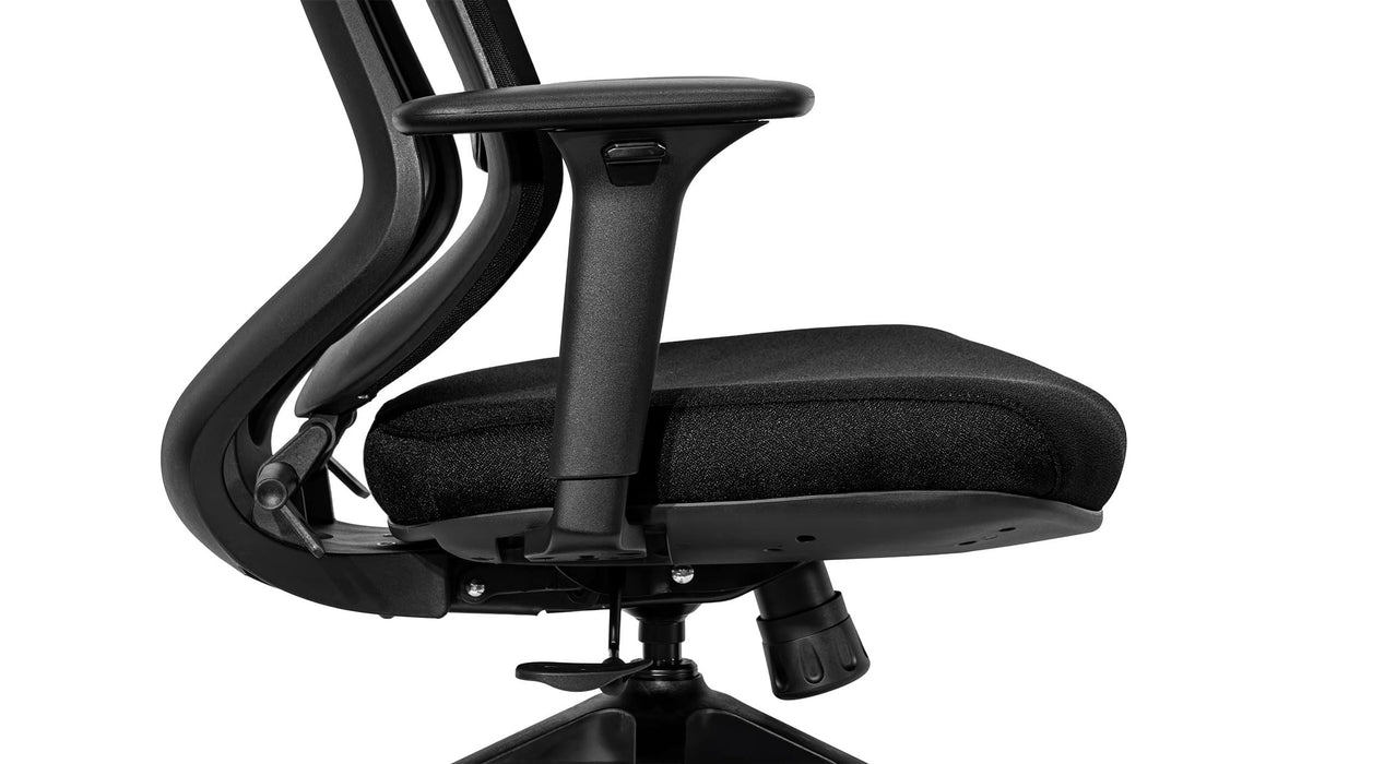 Marvini ergonomikus irodai forgószék állítható deréktámasszal, fejtámasszal, 3D Air mesh hálós - fekete