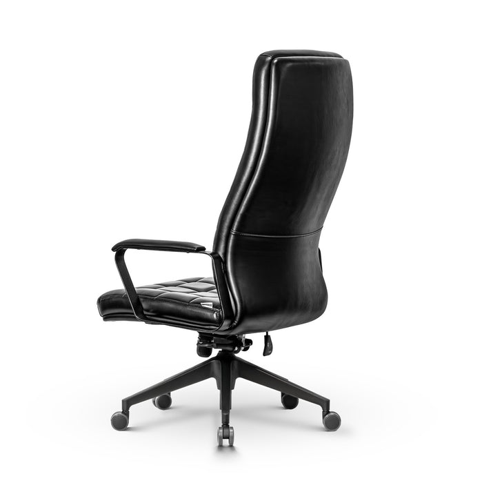 Mezzo elegánsan steppelt XXXL irodai forgószék magas háttámlával, műbőr, 180 kg teherbírás