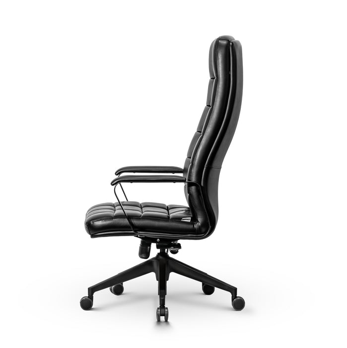 Mezzo elegánsan steppelt XXXL irodai forgószék magas háttámlával, műbőr, 180 kg teherbírás