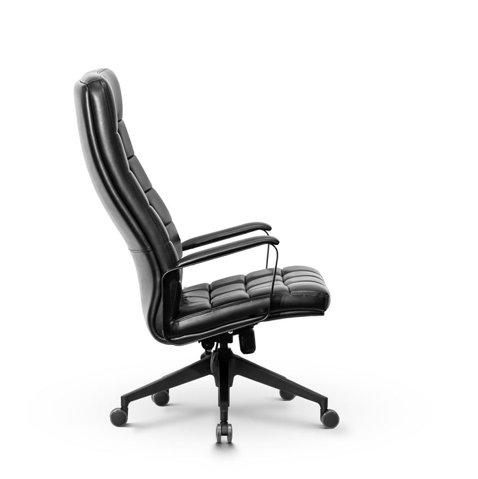 Mezzo elegánsan steppelt XXXL irodai forgószék magas háttámlával, műbőr, 180 kg teherbírás