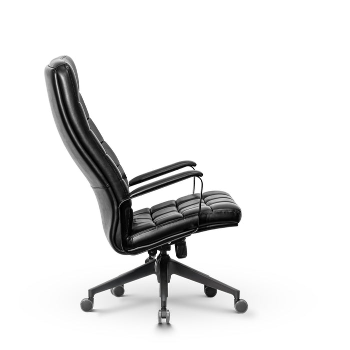 Mezzo elegánsan steppelt XXXL irodai forgószék magas háttámlával, műbőr, 180 kg teherbírás