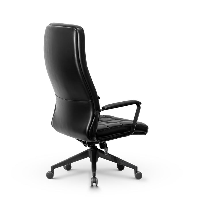 Mezzo elegánsan steppelt XXXL irodai forgószék magas háttámlával, műbőr, 180 kg teherbírás