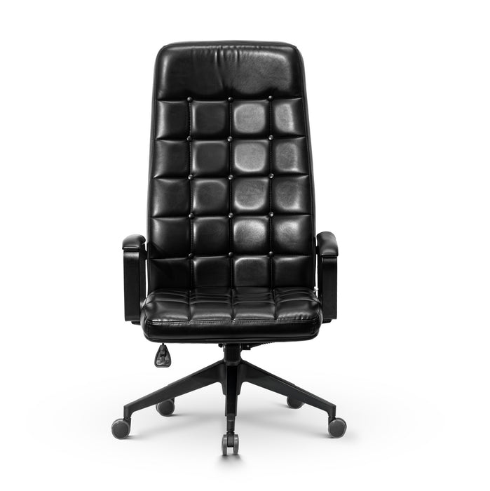 Mezzo elegánsan steppelt XXXL irodai forgószék magas háttámlával, műbőr, 180 kg teherbírás