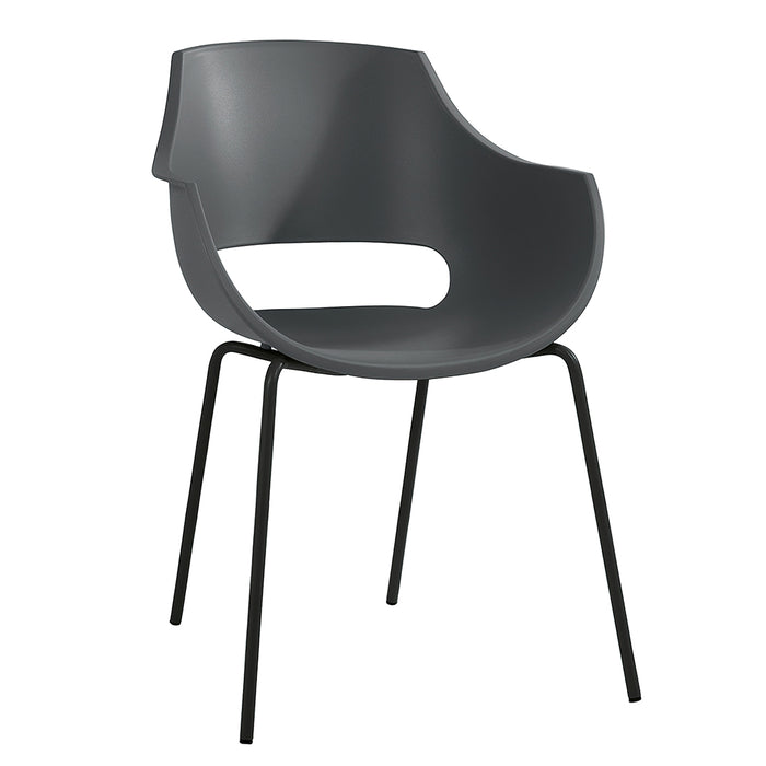 OPAL-ML_Pro_antracit_muanyag_kulteri_szek_antracit_fem_lab_Deluzzo