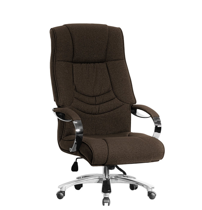 Opera_250 KG XXXL_vezetoi_forgoszek _sotetbarna_szovet_krom_csillagtalp_Deluzzo