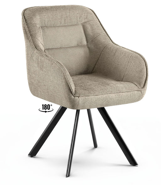 Pettuli_vintage_forgathato_taupe_szovet_szek_fekete_fem_lab_Deluzzo