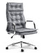 Sotira_szurke_valodi_bor_ergonomikus_irodai_vezetoi_forgoszek_krom_csillagtalp_Deluzzo