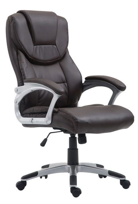 Texas_XL_nagy_teherbirasu_sotetbarna_mubor_ irodai_forgoszek-180 KG-ig_ezust_muanyag_csillagtalp_Deluzzo