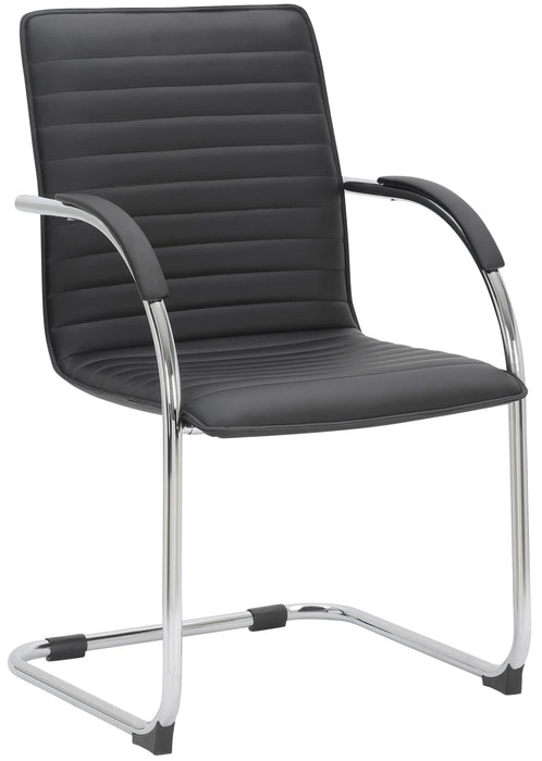 Tira_fekete_mubor_ivelt_krom_szankotalpas_karfas_targyaloszek_Deluzzo