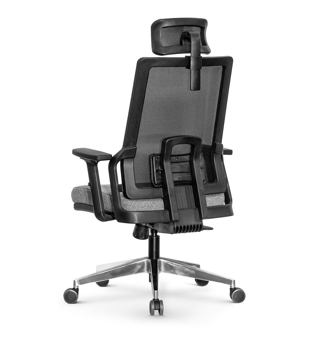 Tremezzo multifunkciós hálós irodai forgószék, állítható fejtámasz, karfa, deréktámasz, multiblokk mechanika, fém csillagtalp