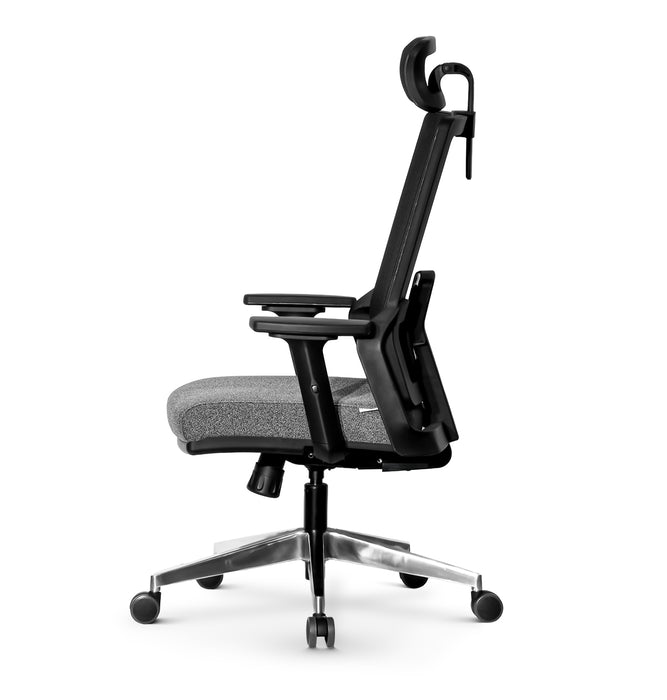 Tremezzo multifunkciós hálós irodai forgószék, állítható fejtámasz, karfa, deréktámasz, multiblokk mechanika, fém csillagtalp