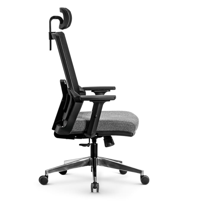 Tremezzo multifunkciós hálós irodai forgószék, állítható fejtámasz, karfa, deréktámasz, multiblokk mechanika, fém csillagtalp