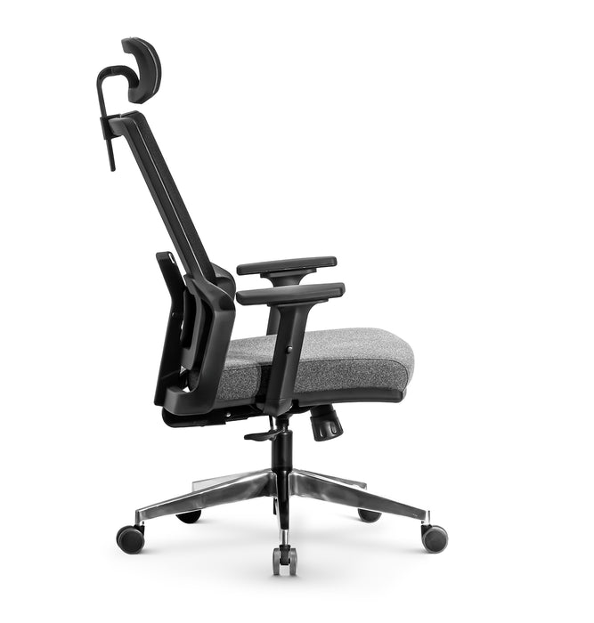 Tremezzo multifunkciós hálós irodai forgószék, állítható fejtámasz, karfa, deréktámasz, multiblokk mechanika, fém csillagtalp