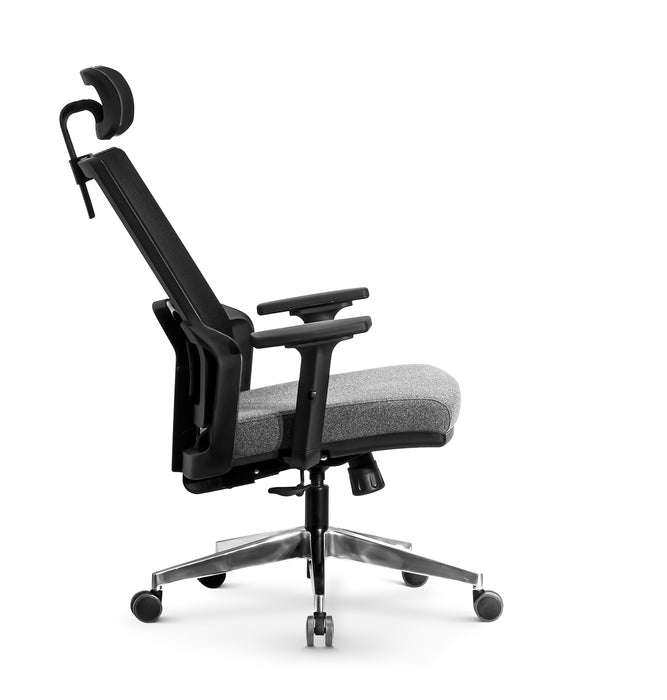 Tremezzo multifunkciós hálós irodai forgószék, állítható fejtámasz, karfa, deréktámasz, multiblokk mechanika, fém csillagtalp