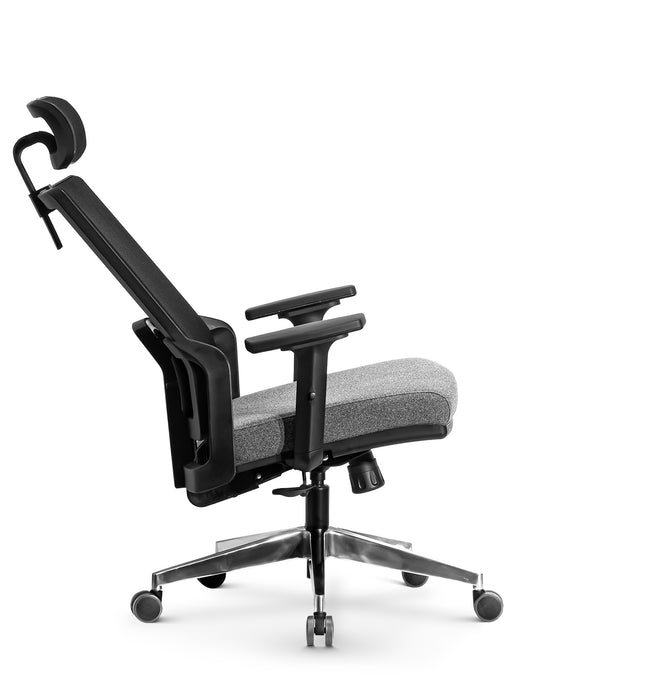 Tremezzo multifunkciós hálós irodai forgószék, állítható fejtámasz, karfa, deréktámasz, multiblokk mechanika, fém csillagtalp