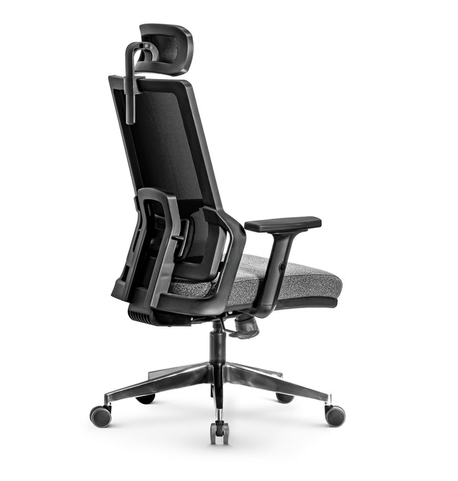 Tremezzo multifunkciós hálós irodai forgószék, állítható fejtámasz, karfa, deréktámasz, multiblokk mechanika, fém csillagtalp