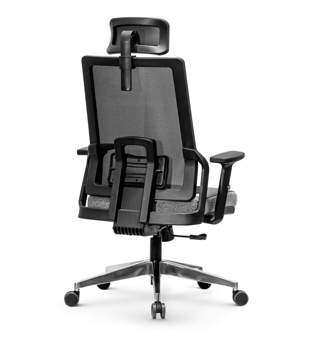 Tremezzo multifunkciós hálós irodai forgószék, állítható fejtámasz, karfa, deréktámasz, multiblokk mechanika, fém csillagtalp