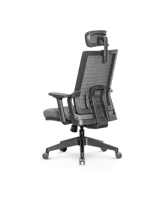 Tremezzo multifunkciós szövet irodai forgószék, állítható deréktámasz, 2D kartámasz, emelhető és dönthető fejtámla, multiblokk mechanika