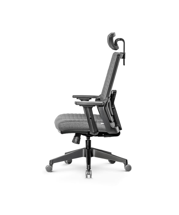 Tremezzo multifunkciós szövet irodai forgószék, állítható deréktámasz, 2D kartámasz, emelhető és dönthető fejtámla, multiblokk mechanika