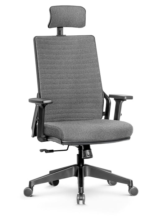 Tremezzo multifunkciós szövet irodai forgószék, állítható deréktámasz, 2D kartámasz, emelhető és dönthető fejtámla, multiblokk mechanika