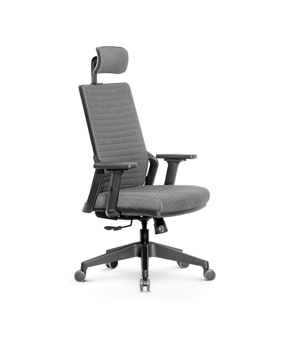 Tremezzo multifunkciós szövet irodai forgószék, állítható deréktámasz, 2D kartámasz, emelhető és dönthető fejtámla, multiblokk mechanika