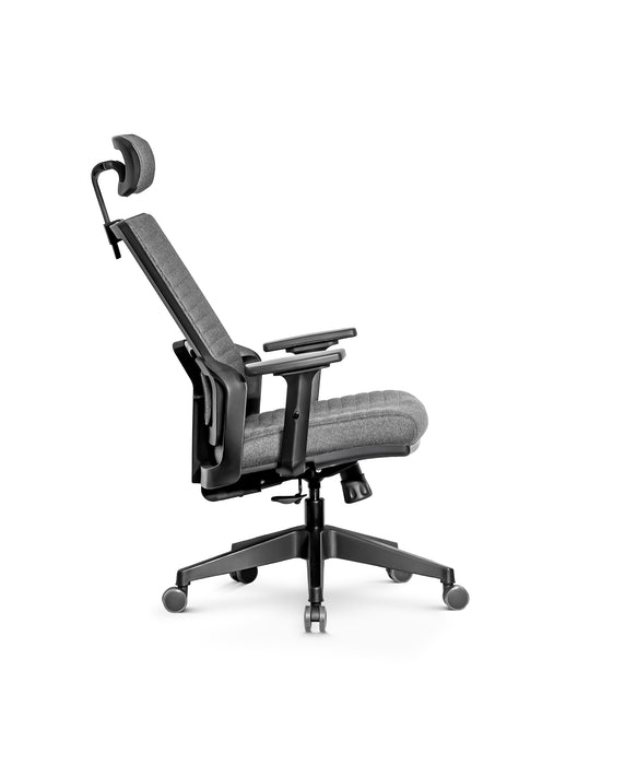 Tremezzo multifunkciós szövet irodai forgószék, állítható deréktámasz, 2D kartámasz, emelhető és dönthető fejtámla, multiblokk mechanika