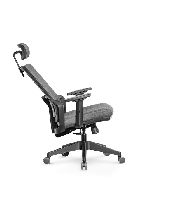 Tremezzo multifunkciós szövet irodai forgószék, állítható deréktámasz, 2D kartámasz, emelhető és dönthető fejtámla, multiblokk mechanika