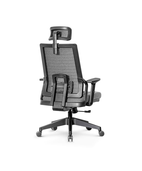 Tremezzo multifunkciós szövet irodai forgószék, állítható deréktámasz, 2D kartámasz, emelhető és dönthető fejtámla, multiblokk mechanika