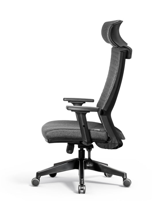 Trento ergonomikus irodai forgószék deréktámasszal, extra fejtámasszal, szövet